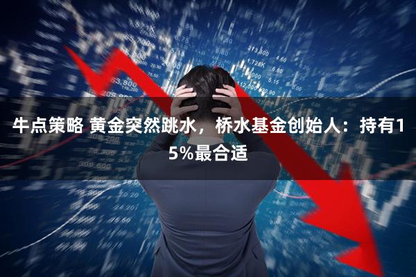 牛点策略 黄金突然跳水，桥水基金创始人：持有15%最合适