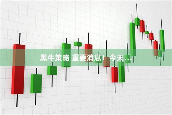 黑牛策略 重要消息！今天…